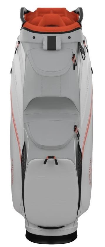Callaway Chase 14 Cartbag, weiss/silber/orange