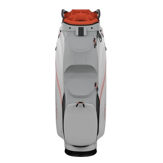 Callaway Chase 14 Cartbag, weiss/silber/orange