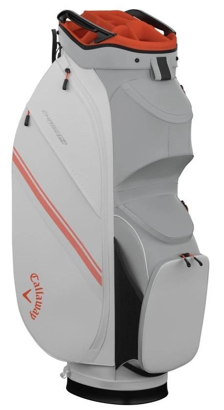 Callaway Chase 14 Cartbag, weiss/silber/orange