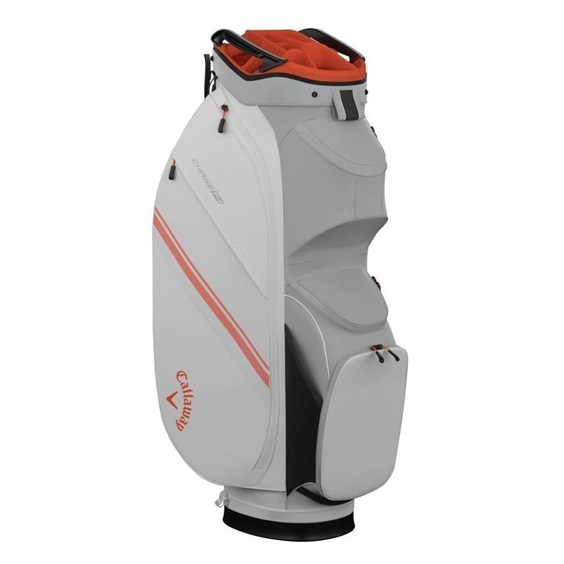 Callaway Chase 14 Cartbag, weiss/silber/orange