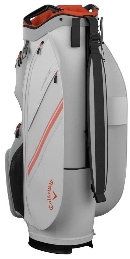 Callaway Chase 14 Cartbag, weiss/silber/orange