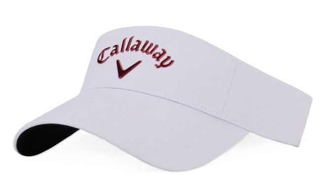 Callaway Liquid metal golf visor, weiss/rot