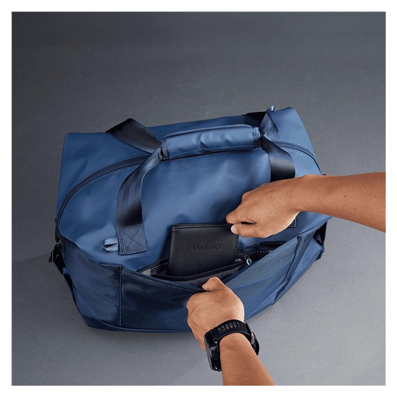 Ogio Pace Pro 42L Duffel Pack, grey pinstripe