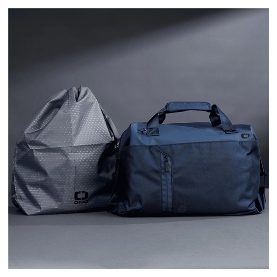 Ogio Pace Pro 42L Duffel Pack, grey pinstripe