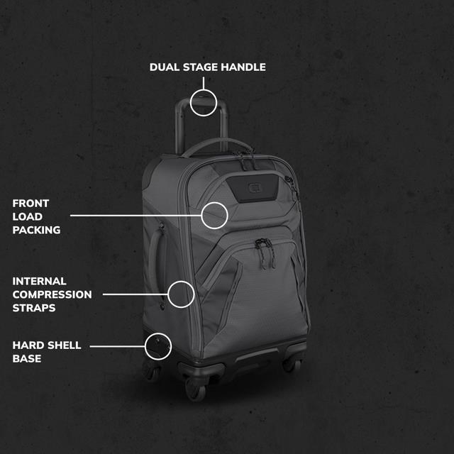 Ogio Renegade 22" 4-Wheel Travel 33L Reisetasche, titanium