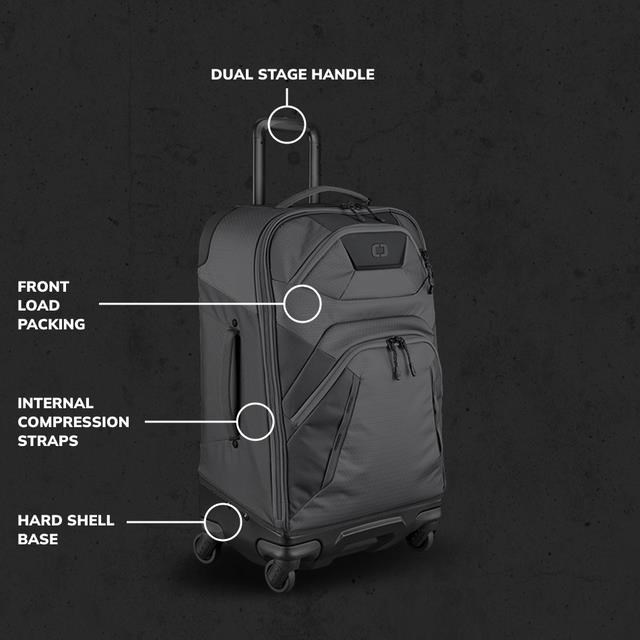 Ogio Renegade 26" 4-Wheel Travel 52L Reisetasche, titanium