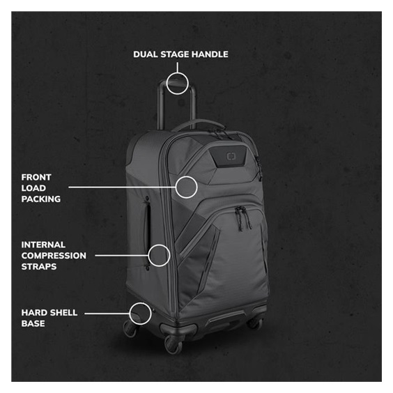 Ogio Renegade 26" 4-Wheel Travel 52L Reisetasche, titanium