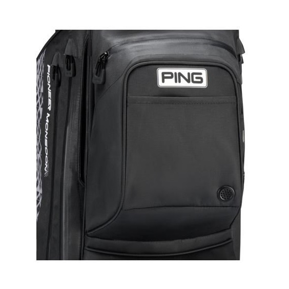 Ping Pioneer Monsoon Cartbag, schwarz/grau