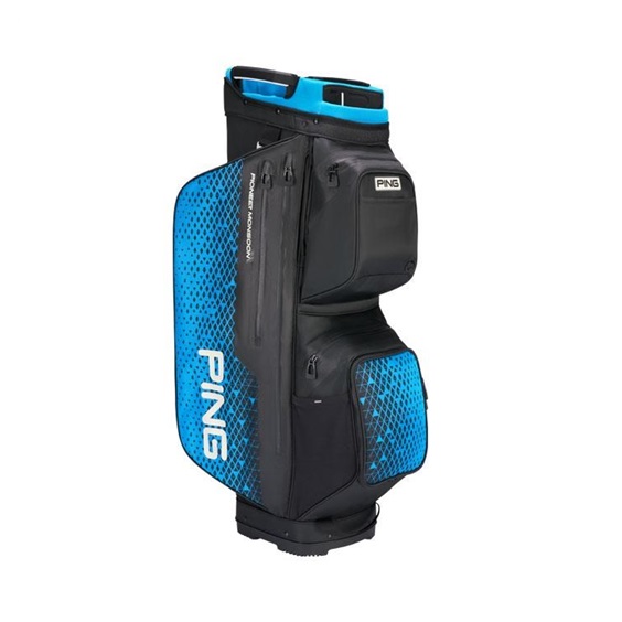 Ping Pioneer Monsoon Cartbag, schwarz/blau