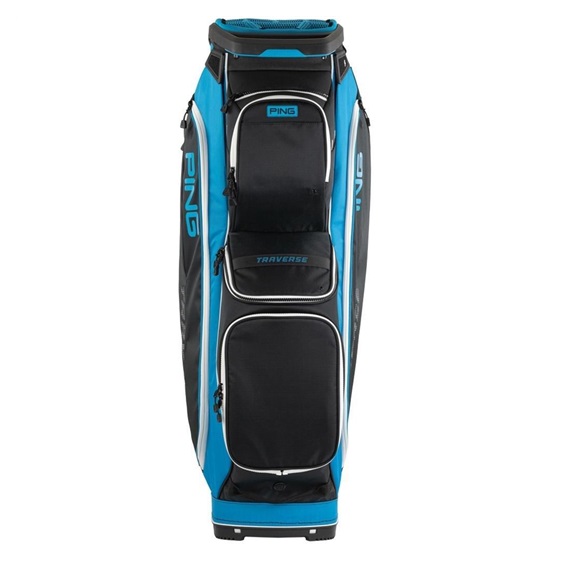 Ping Traverse Cartbag, schwarz/blau