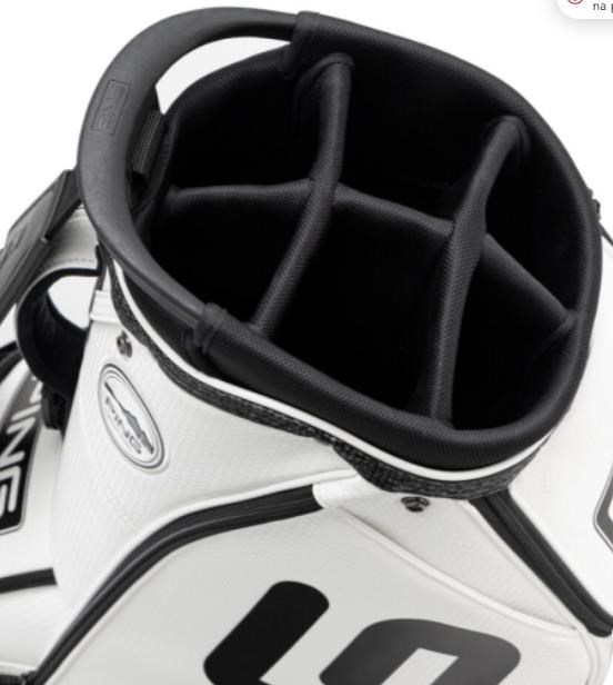 Ping Tour Staff 243 Cartbag, schwarz/weiss