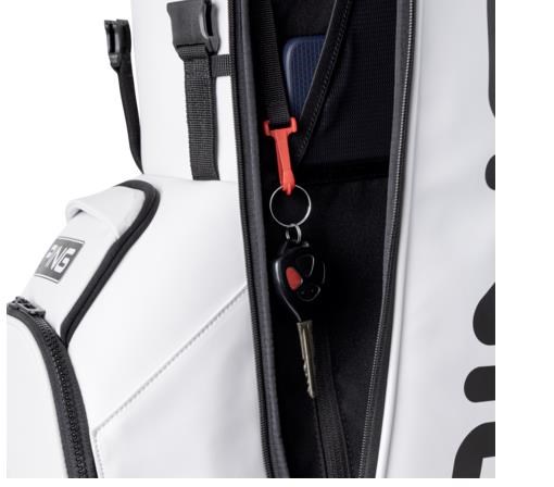 Ping Hoofer Tour Standbag, weiss/schwarz