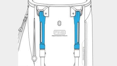 Ping Hoofer Monsoon Standbag, schwarz/blau