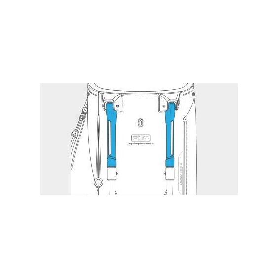 Ping Hoofer Monsoon Standbag, schwarz/blau