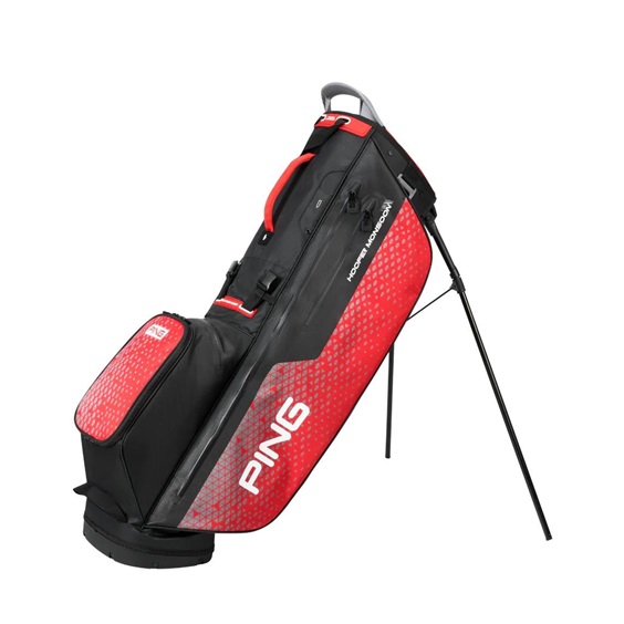 Ping Hoofer Monsoon Standbag, schwarz/rot