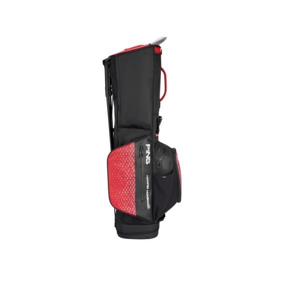 Ping Hoofer Monsoon Standbag, schwarz/rot