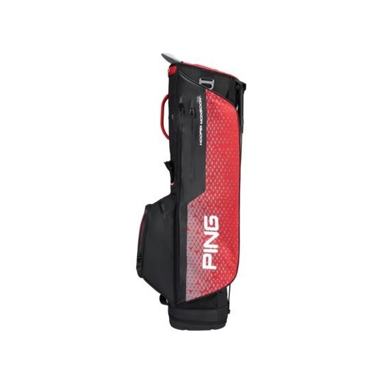Ping Hoofer Monsoon Standbag, schwarz/rot