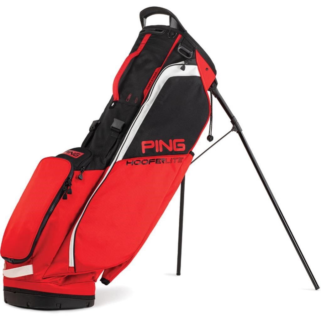 Ping Hoofer Lite Standbag, rot/schwarz