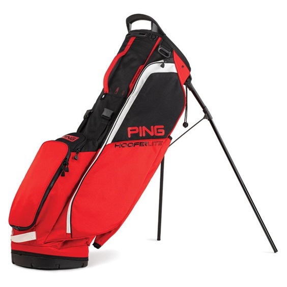 Ping Hoofer Lite Standbag, rot/schwarz