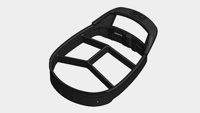 Ping Hoofer Lite Standbag, rot/schwarz