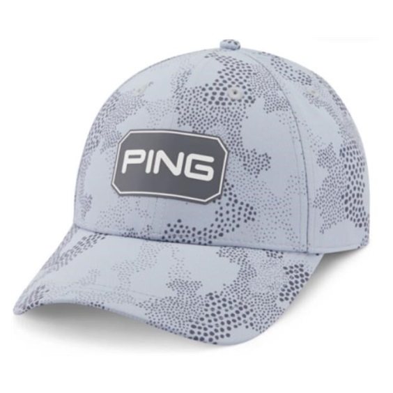 Ping Textured Camo Golf Cap, silver multi