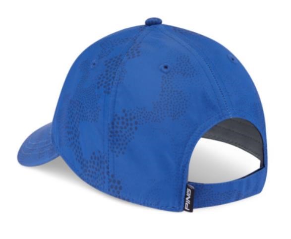 Ping Textured Camo Golf Cap, mid blue multi
