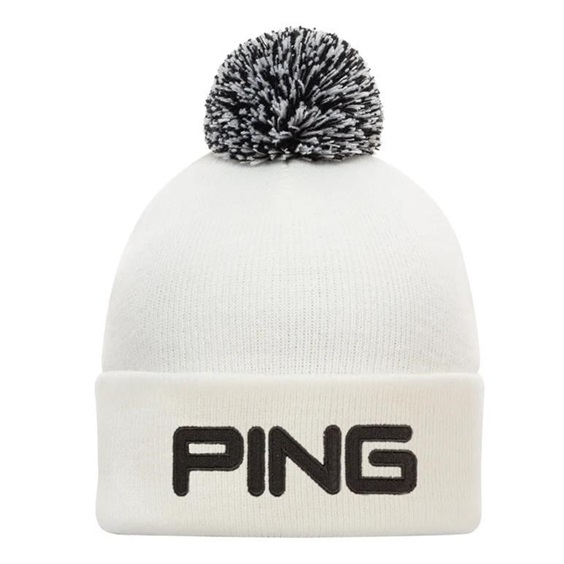 PING Classic Bobble Herren Wintermütze, weiss
