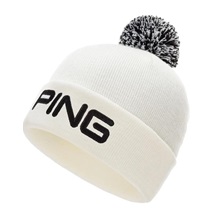 PING Classic Bobble Herren Wintermütze, weiss
