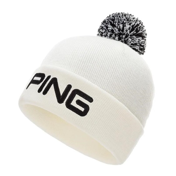 PING Classic Bobble Herren Wintermütze, weiss