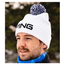 PING Classic Bobble Herren Wintermütze, weiss