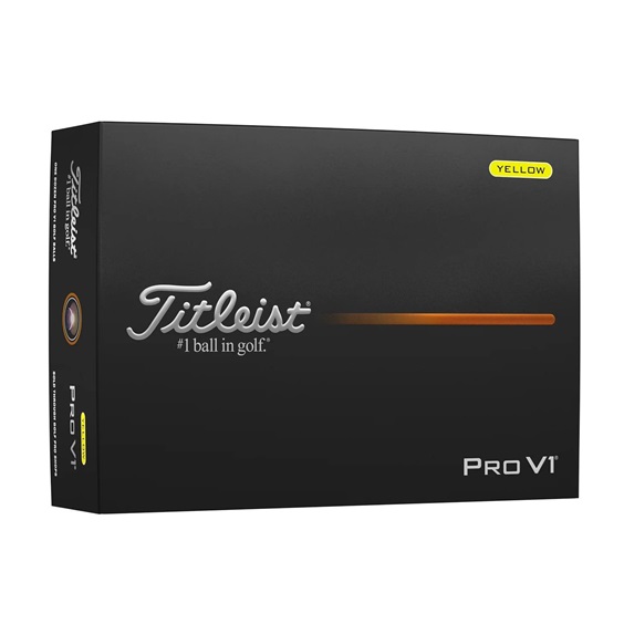 Titleist Pro V1 Golfbälle, gelb