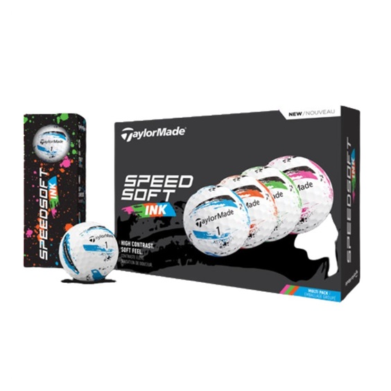 TaylorMade SpeedSoft Ink Golfbälle, multi-pack