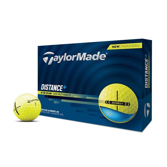TaylorMade Distance+ Golfbälle, gelb