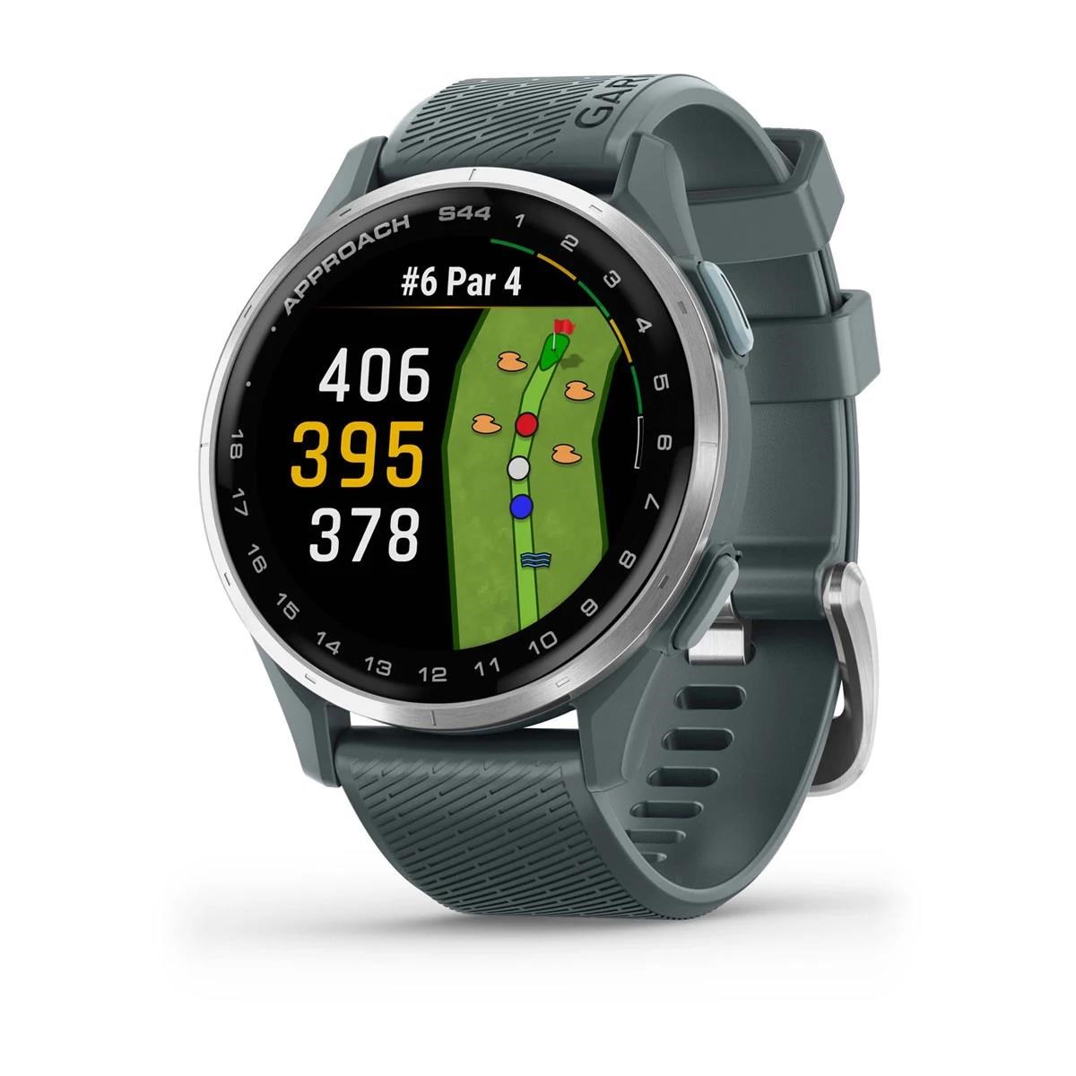 Garmin Approach S44 GPS Golfuhr, Twilight/Silber Aluminium