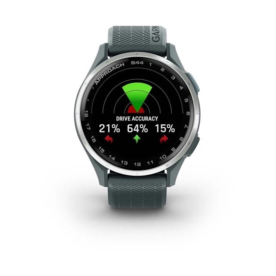 Garmin Approach S44 GPS Golfuhr, Twilight/Silber Aluminium
