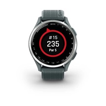 Garmin Approach S44 GPS Golfuhr, Twilight/Silber Aluminium