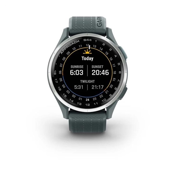 Garmin Approach S44 GPS Golfuhr, Twilight/Silber Aluminium