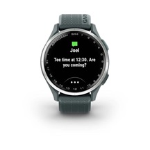 Garmin Approach S44 GPS Golfuhr, Twilight/Silber Aluminium