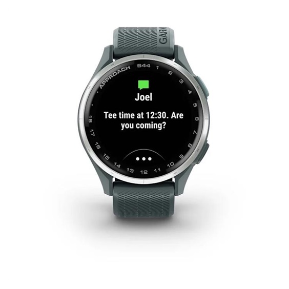 Garmin Approach S44 GPS Golfuhr, Twilight/Silber Aluminium