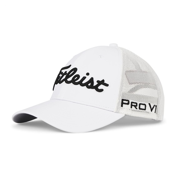 Titleist Tour Performance Mesh Herren Golfcap, weiss