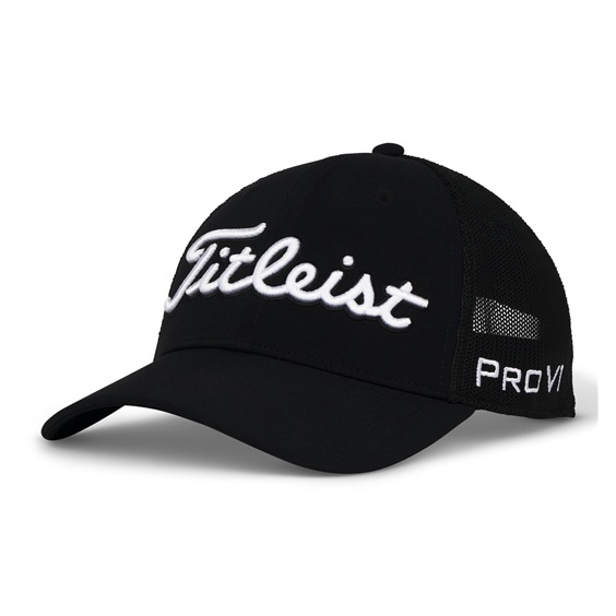 Titleist Tour Performance Mesh Herren Golfcap, schwarz