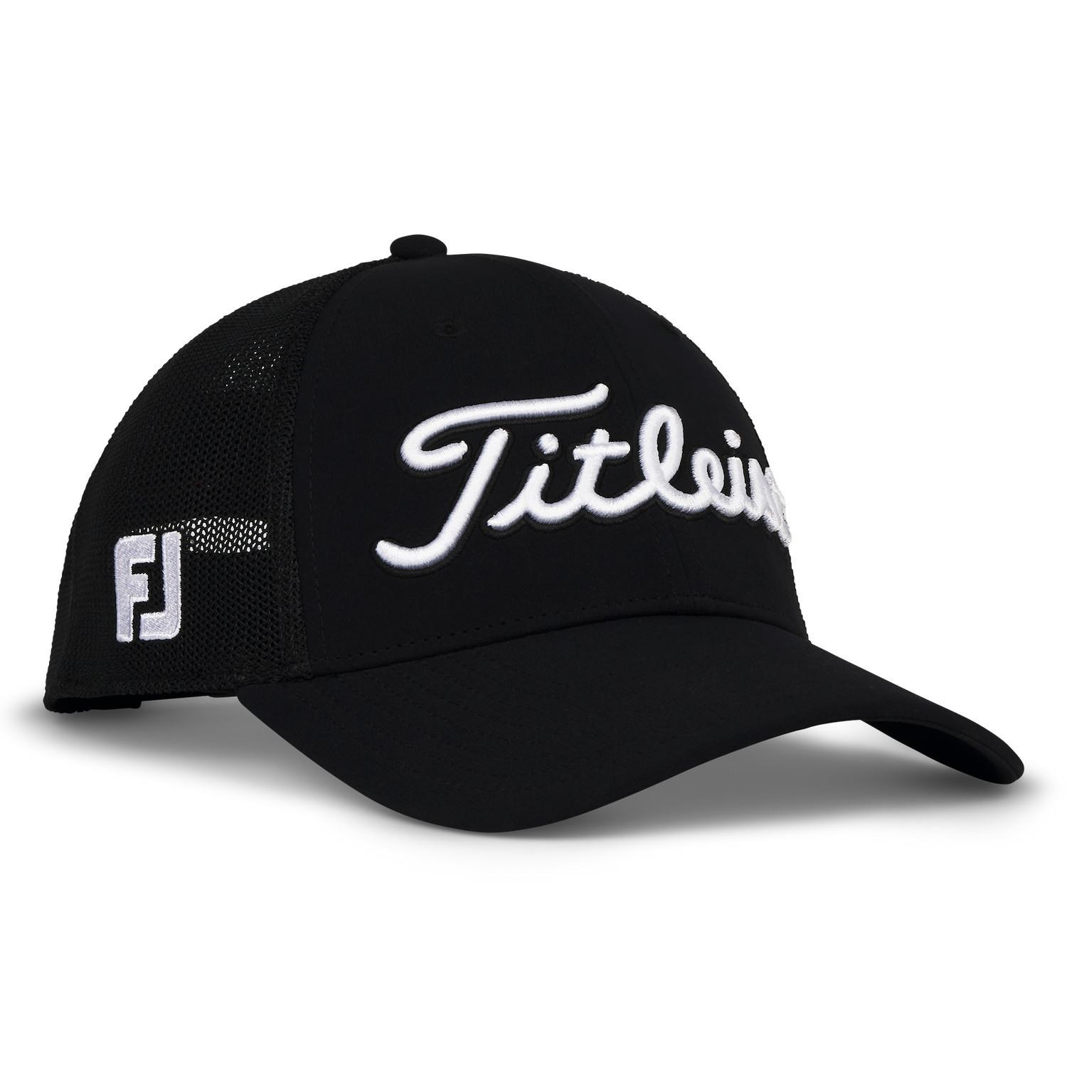 Titleist Tour Performance Mesh Herren Golfcap, schwarz