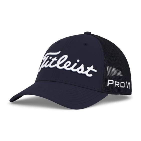 Titleist Tour Performance Mesh Herren Golfcap, dunkelblau