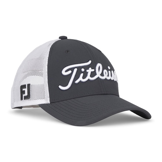 Titleist Tour Performance Mesh Herren Golfcap, grau/weiss