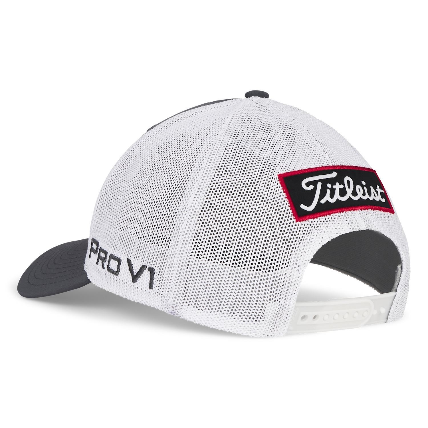 Titleist Tour Performance Mesh Herren Golfcap, grau/weiss