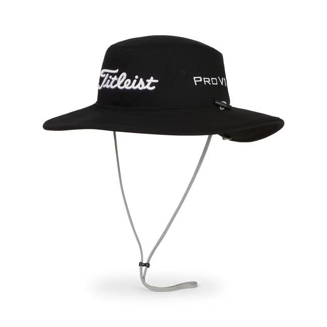 Titleist Tour Aussie Herren Bucket Hut, schwarz