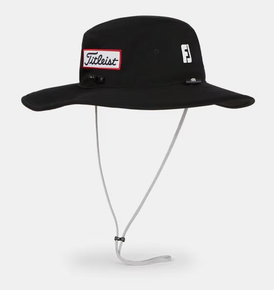 Titleist Tour Aussie Herren Bucket Hut, schwarz