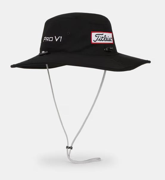 Titleist Tour Aussie Herren Bucket Hut, schwarz