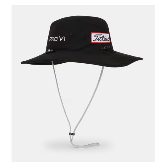 Titleist Tour Aussie Herren Bucket Hut, schwarz