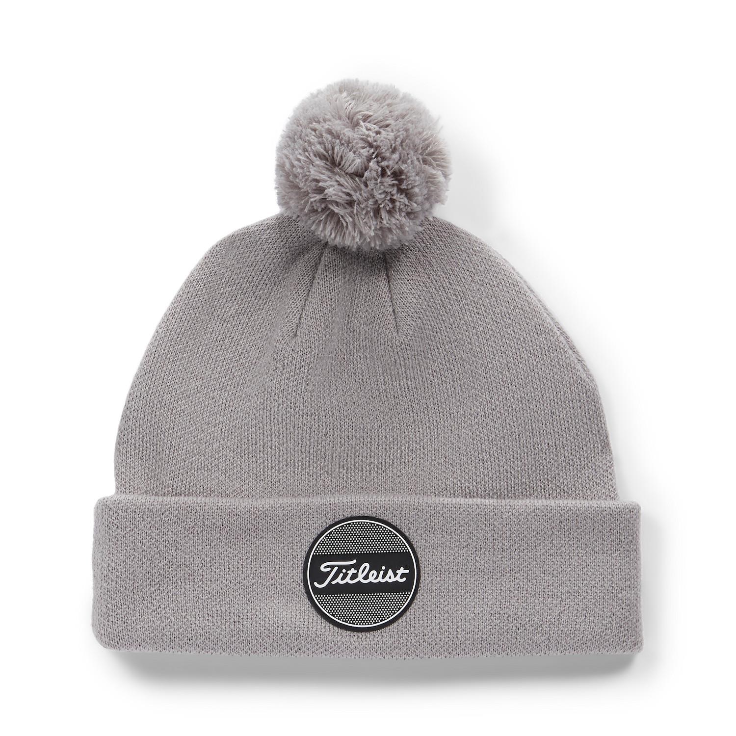 Titleist Boardwalk Pom Pom Herren Wintermütze, grau